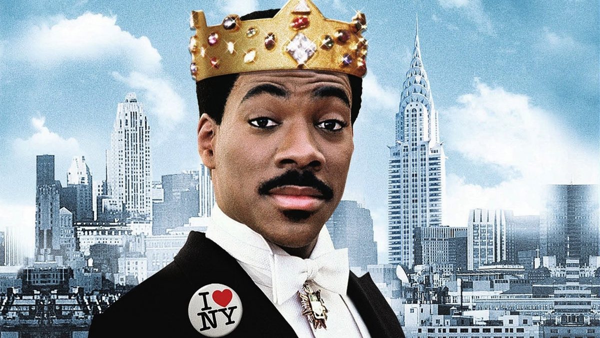 Eddie Murphy indossa la corona nella copertina de Il principe cerca moglie